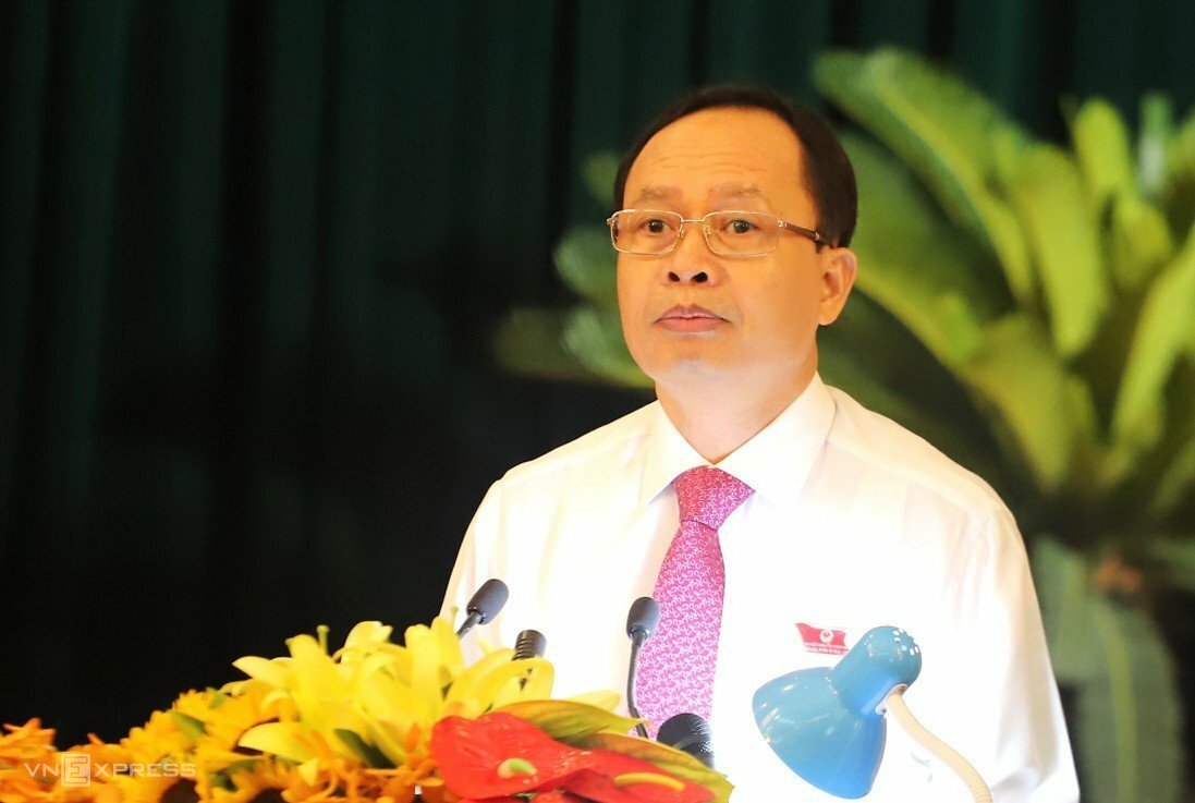 Ông Trịnh Văn Chiến tại cuộc họp UBND tỉnh Thanh Hóa năm 2014 tại Trung tâm Hội nghị FLC Sầm Sơn. Ảnh: Lê Hoàng