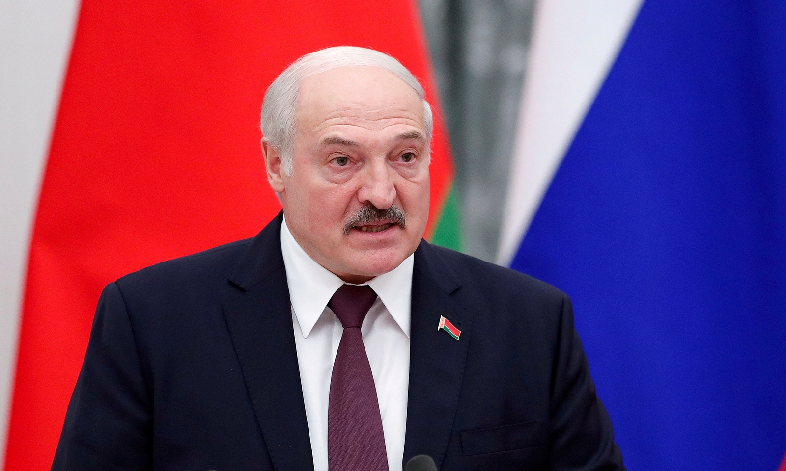 Tổng thống Belarus Alexander Lukashenko tại Moskva, Nga năm 2021. Ảnh: Reuters