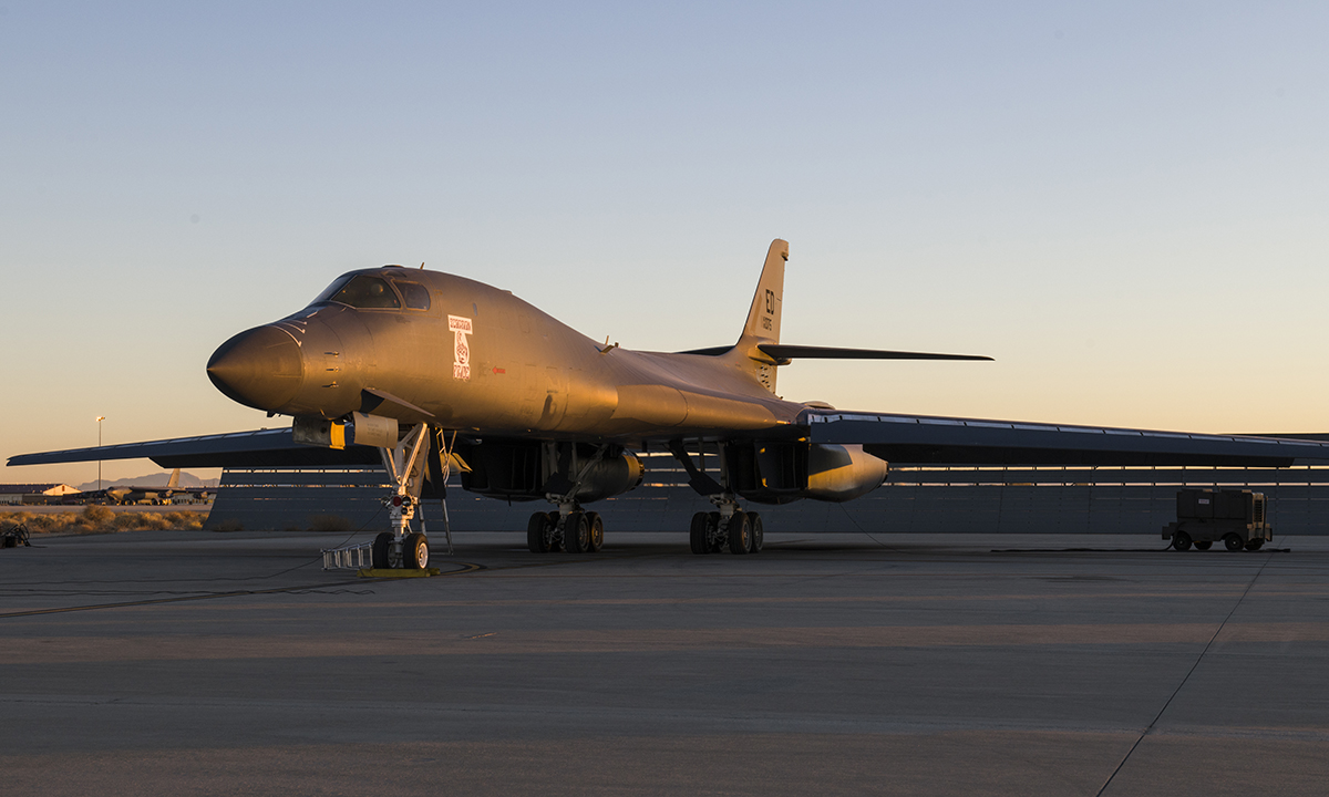 Oanh tạc cơ B-1B tại căn cứ không quân Edwards, bang California, Mỹ tháng 12/2020. Ảnh: Không quân Mỹ