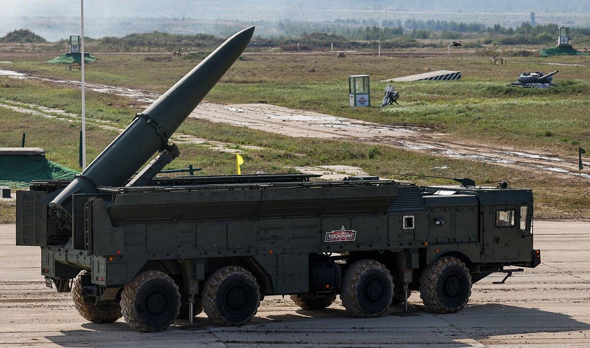 Xe phóng tên lửa đạn đạo Iskander-M tại triển lãm ở ngoại ô Moskva, Nga hồi tháng 8/2022. Ảnh: Reuters