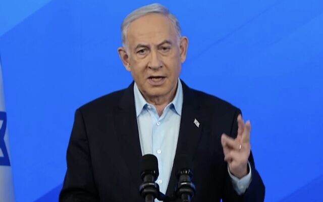Thủ tướng Israel Benjamin Netanyahu nói rằng biên giới giữa dải Gaza và Ai Cập phải bị đóng cho tới khi xung đột với Hamas chấm dứt. Ảnh: Times of Israel