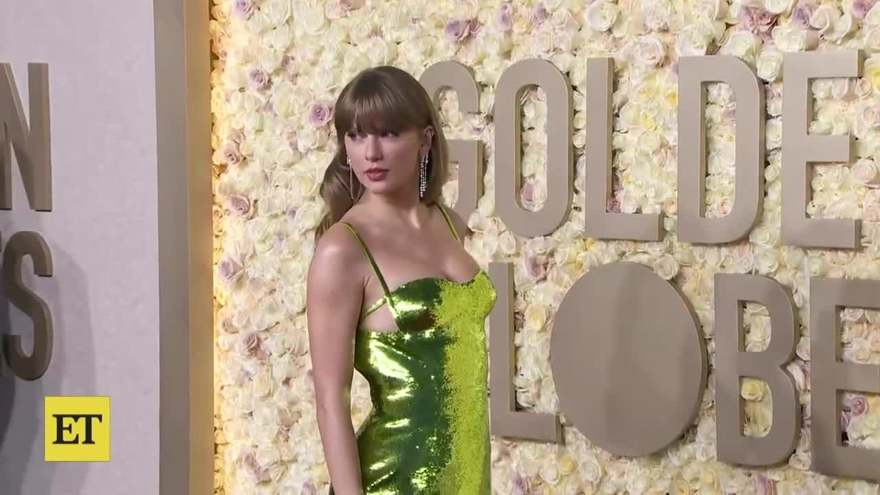 Taylor Swift ở thảm đỏ Quả Cầu Vàng 2024