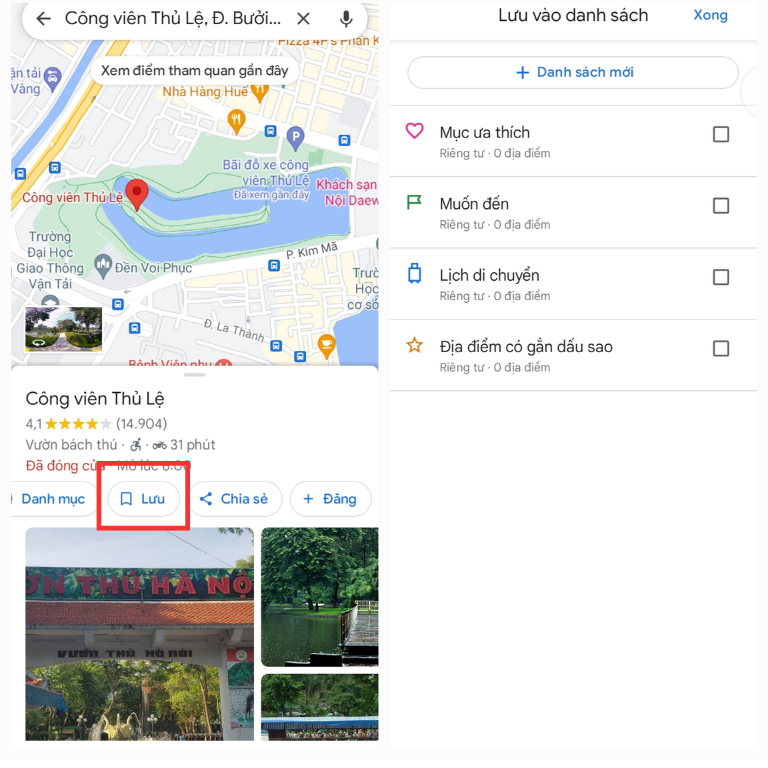 cách đánh đấu vị trí trên google map